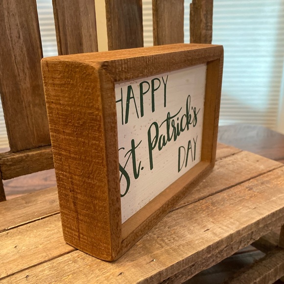 St. Patricks Day Tier Tray Sign, Farmhouse Happy St. Patrick’s Day Wood Sign - Picture 6 of 11